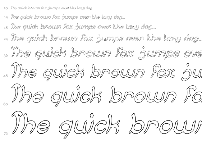Jump Street font waterfall